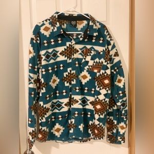 North 15 fleece button up